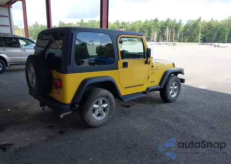 2001 Jeep Wrangler Sport из США, поврежденный, VIN 1J4FA49S81P370778